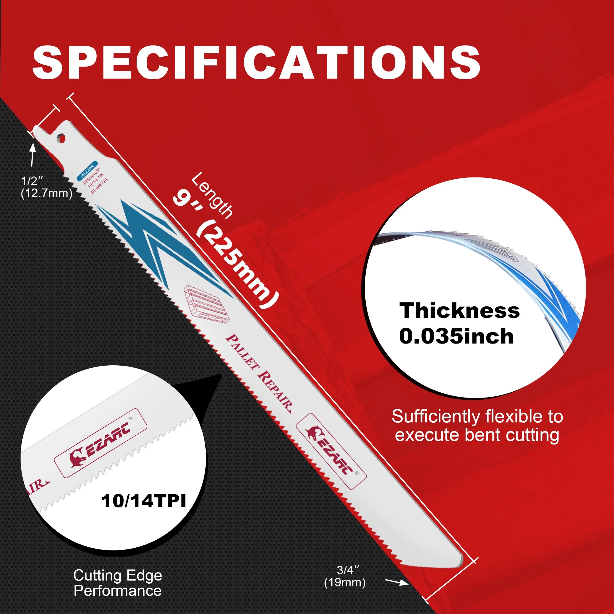 EZARC 20PCS 9-Inch (225mm) Rec - đánh giá và giá Metal Saw Reciprocating