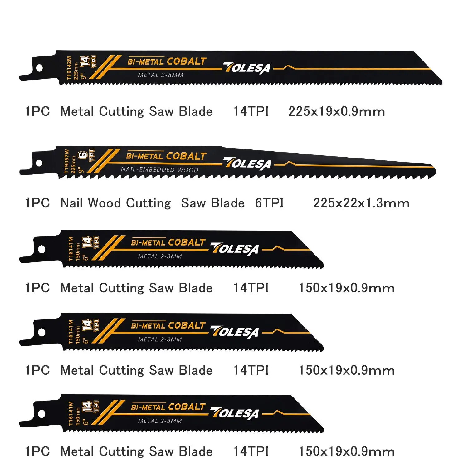 TOLESA 10PCS Reciprocating Bi- - đánh giá và giá Metal Saw Reciprocating