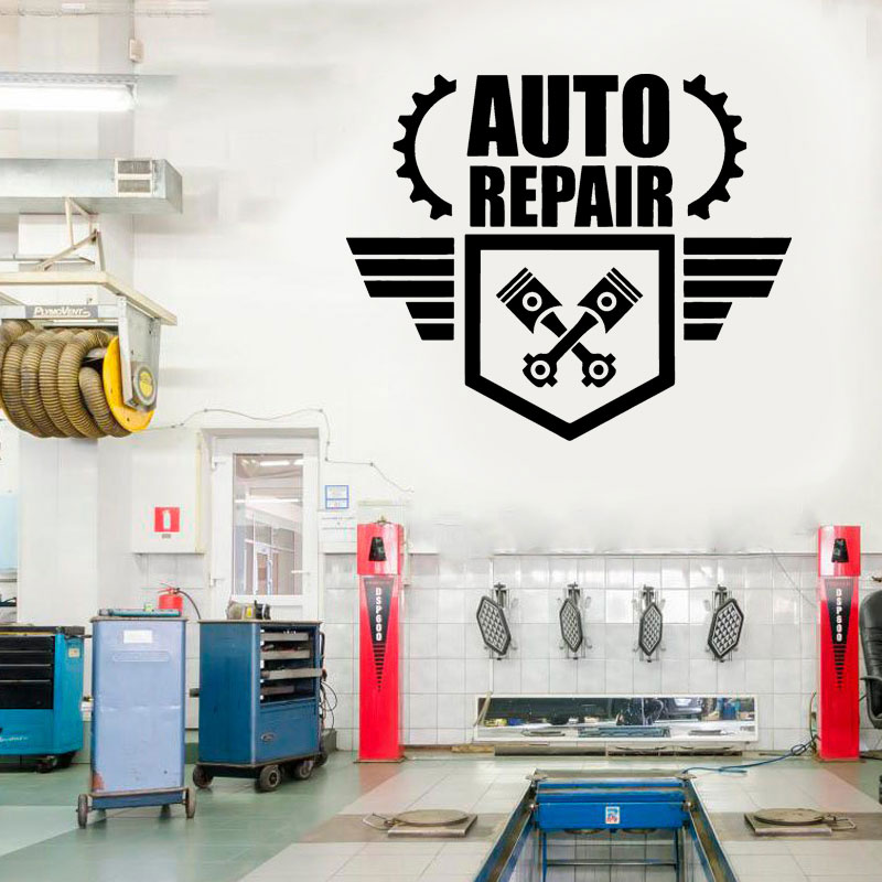 Auto Repair Wall Decal Car Ser - đánh giá và giá Auto Repair Shop Logo