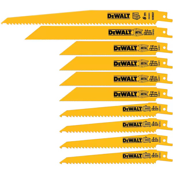 10 Piece Bi-Metal Reciprocatin - đánh giá và giá Metal Saw Reciprocating